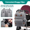 Cross-border best-selling folding mom bag, bed bag, multi-functional foldable mother and baby bag, waterproof large-capacity mom backpack Item Picture